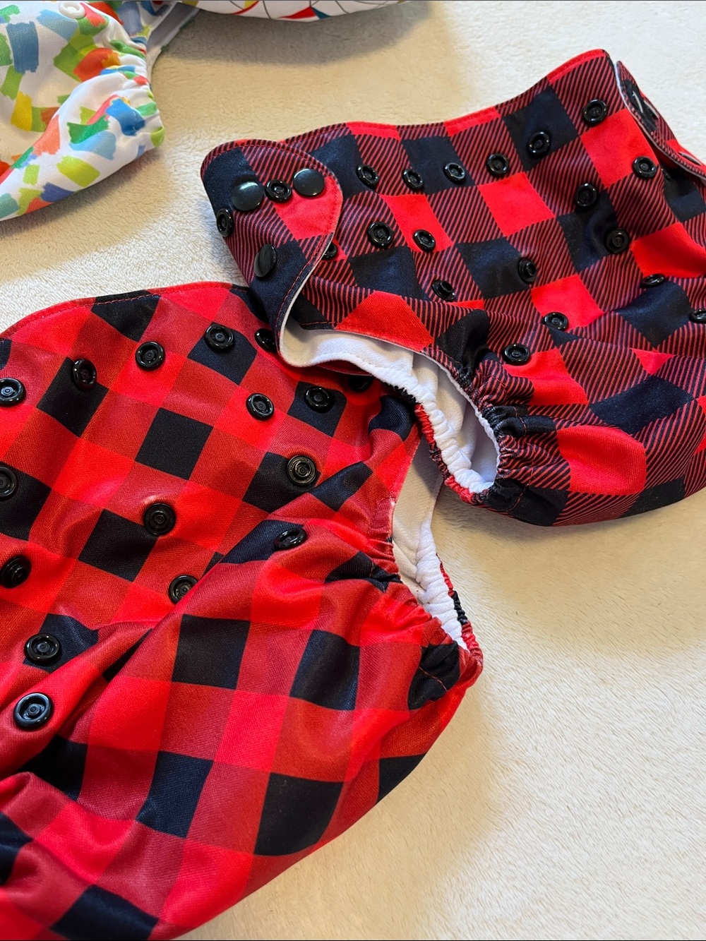 Nora’s Nursery | Adjustable Cloth Diapers Multi-color Lot & Inserts - Picture 4 of 6
